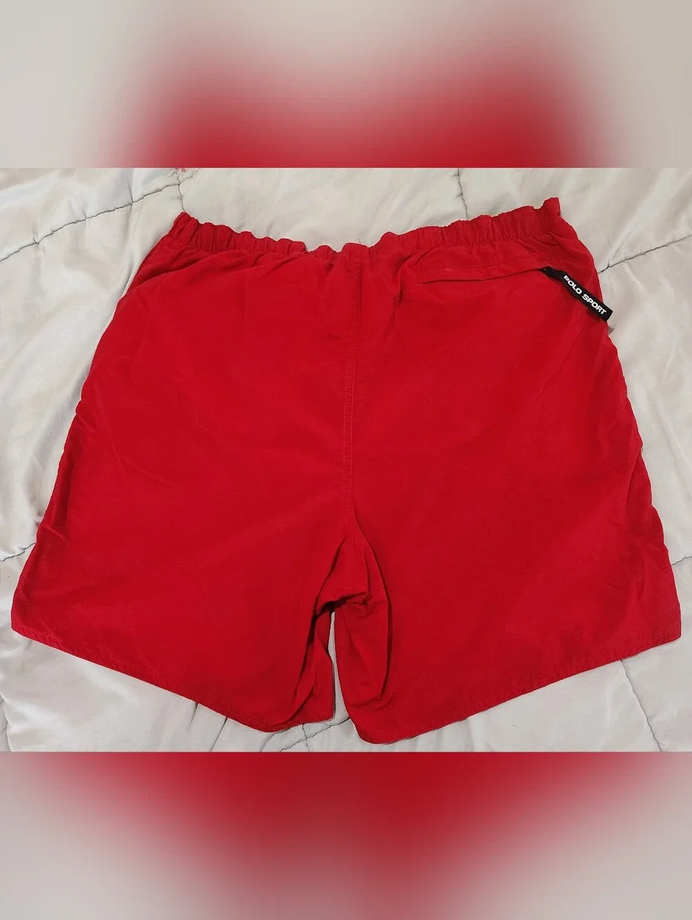 Polo by Ralph Lauren Red Men's Swim Shorts Polo Sport Size Medium